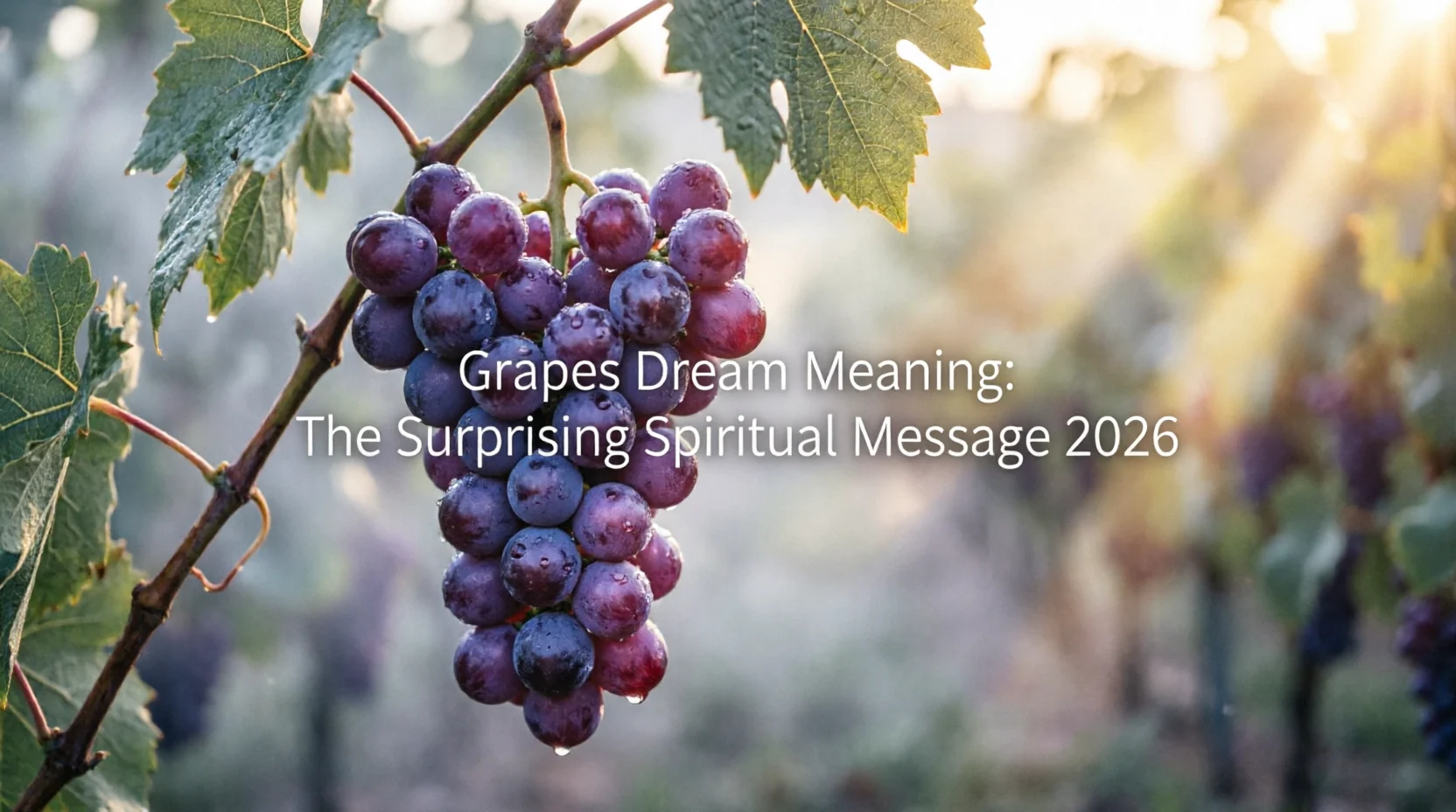 Grapes Dream Meaning: The Surprising Spiritual Message 2026